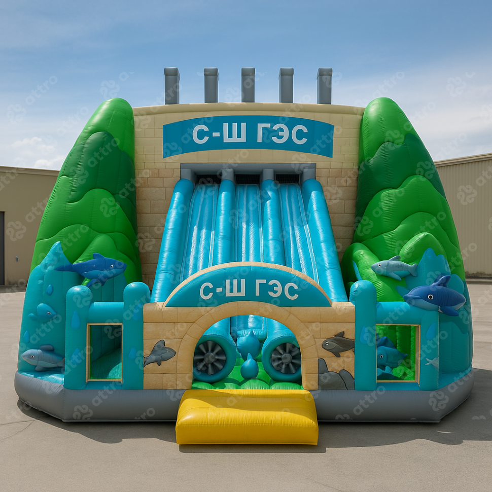 Проект надувного батута «С-Ш ГЭС»