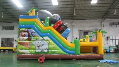 Надувной батут "Слоник в Сафари" 9*6,2*6,5 м
