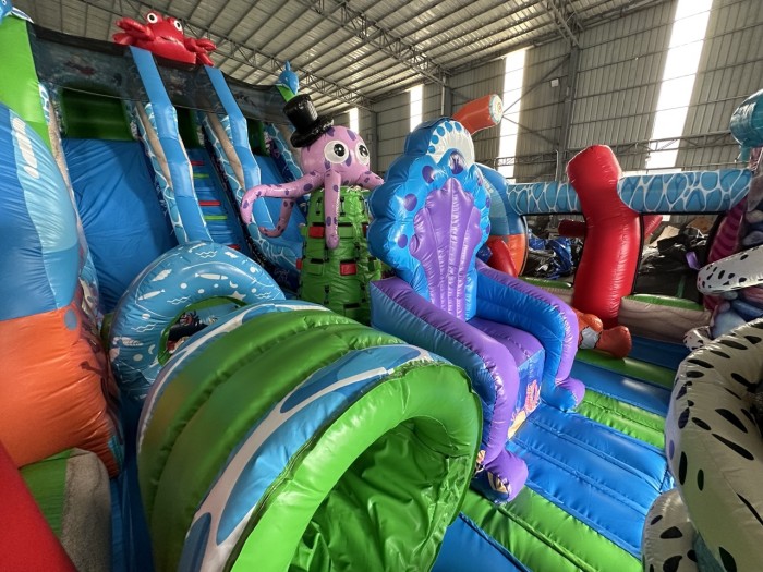 Надувной батут "Океан" 12*6*6,1 м