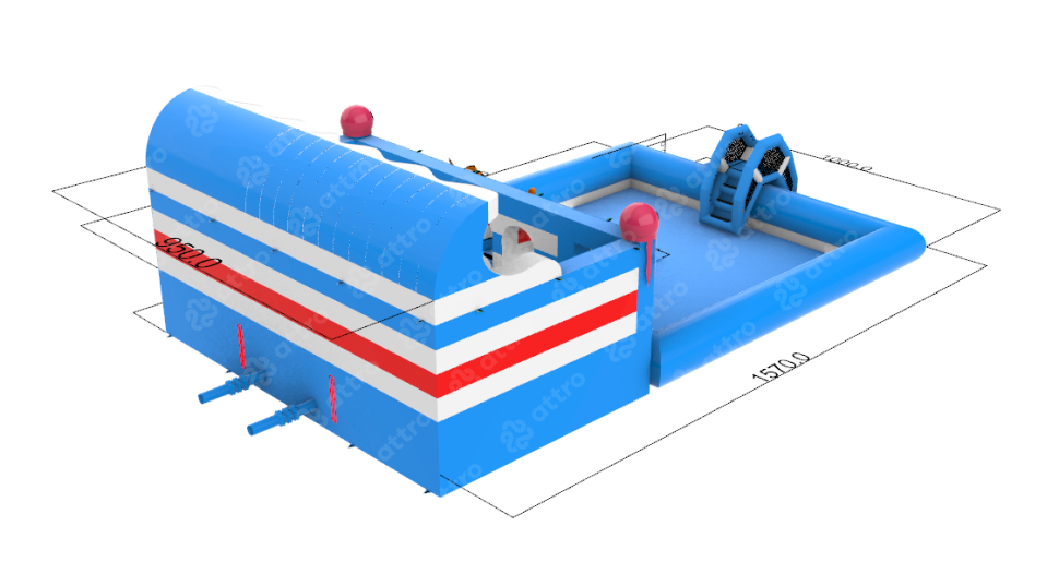 Надувной аквапарк 