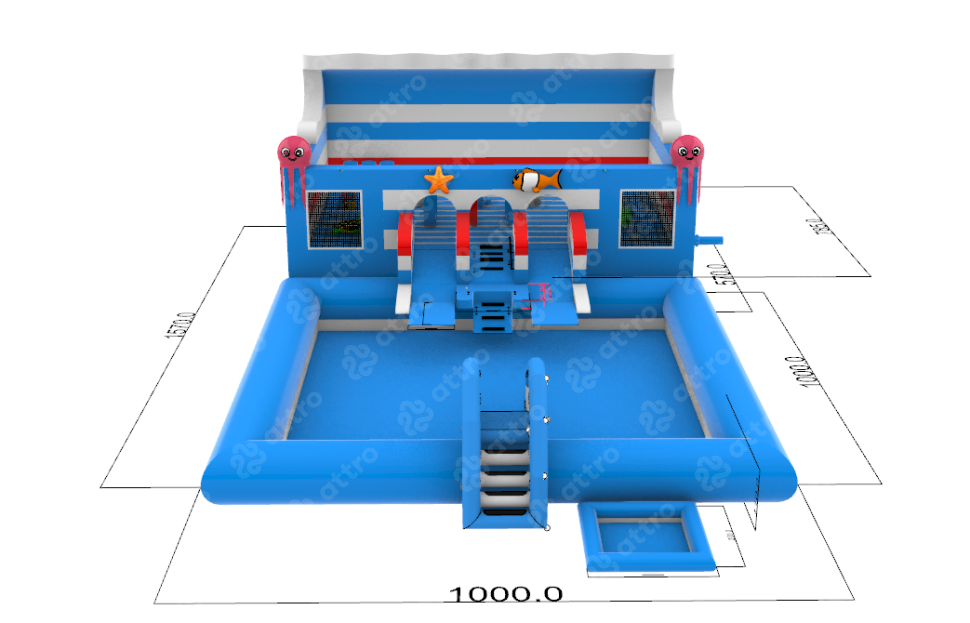 Надувной аквапарк 