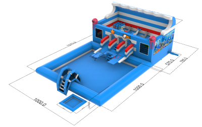 Надувной аквапарк "Океанариум" 15*10*7,2 м 