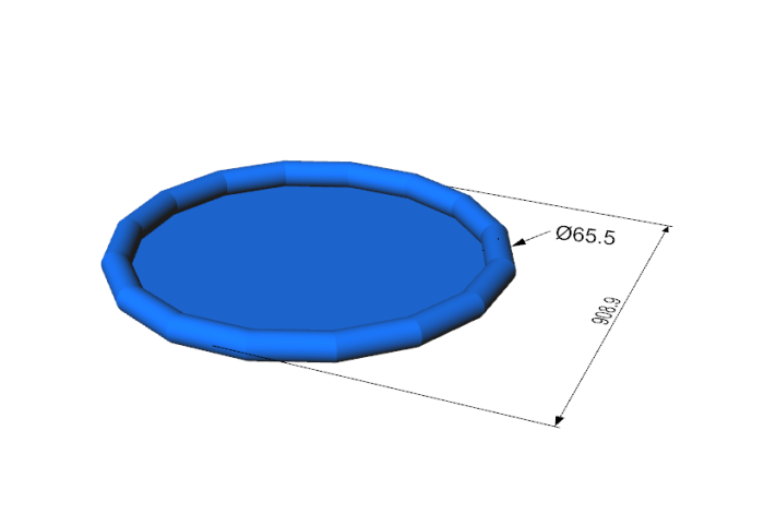Круглый надувной бассейн (Китай)