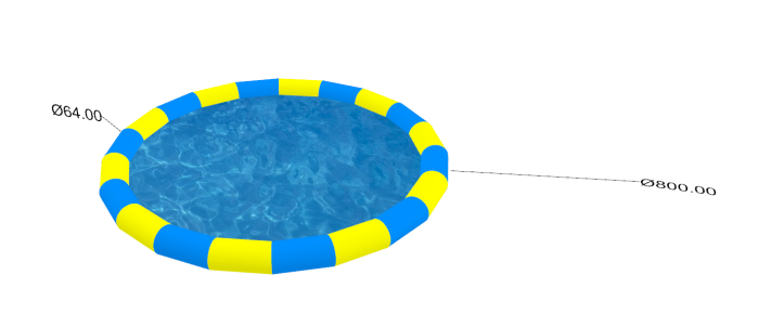 Круглый надувной бассейн (Китай)