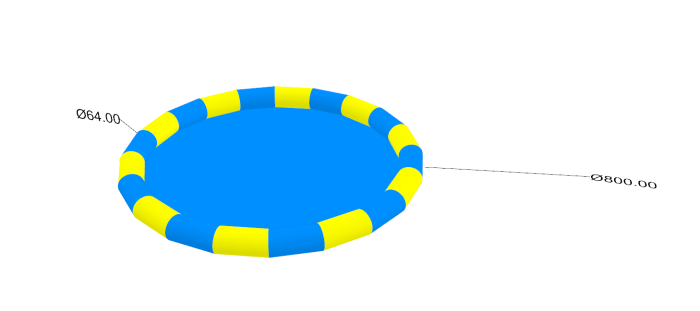 Круглый надувной бассейн (Китай)