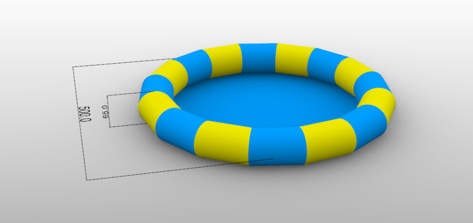 Круглый надувной бассейн (Китай)