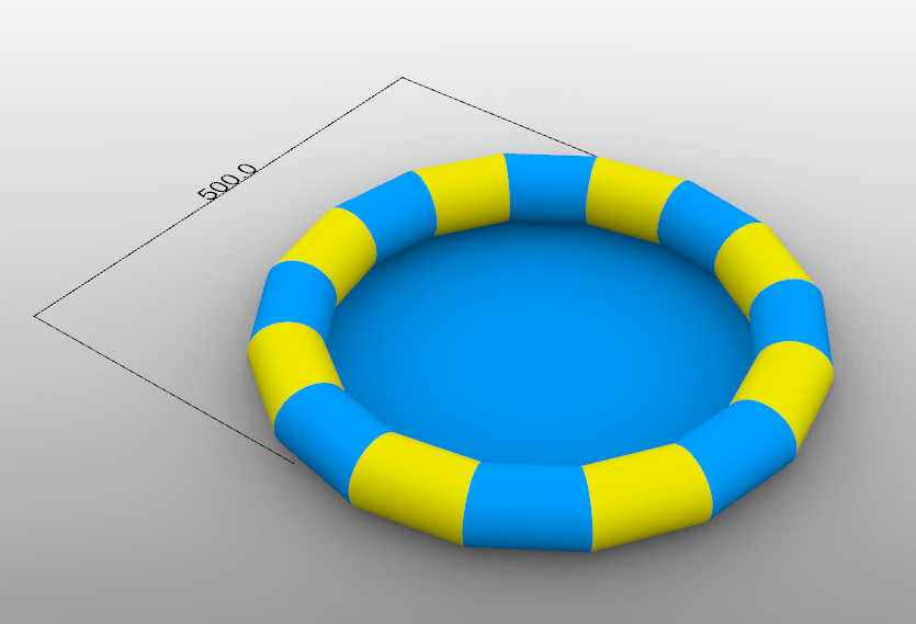 Круглый надувной бассейн (Китай)