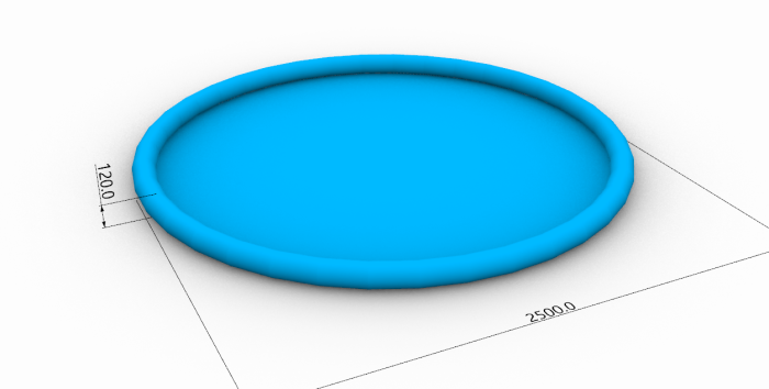 Круглый надувной бассейн (Китай)