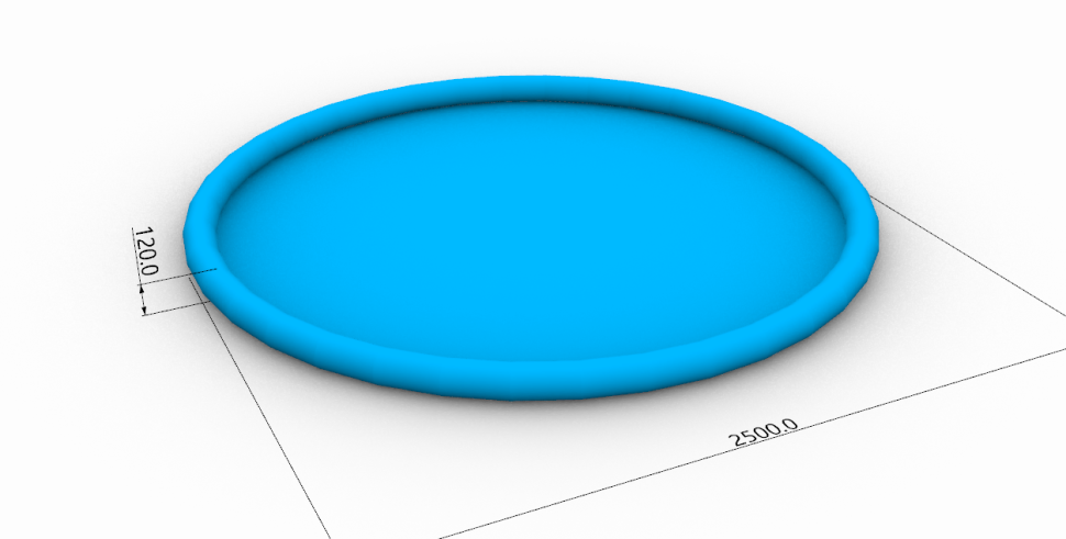 Круглый надувной бассейн (Китай)