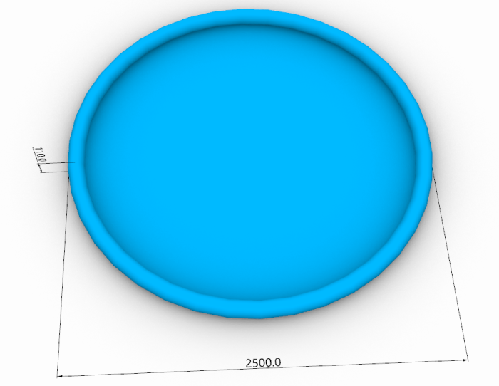 Круглый надувной бассейн (Китай)