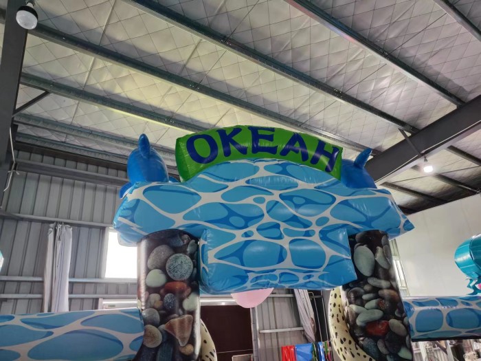 Надувной батут "Океан" 14*7*6,9 м