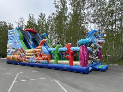 Надувной батут "Океан" 14*7*6,9 м