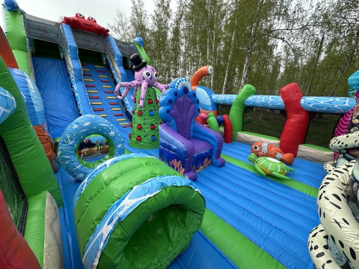 Надувной батут "Океан" 14*7*6,9 м