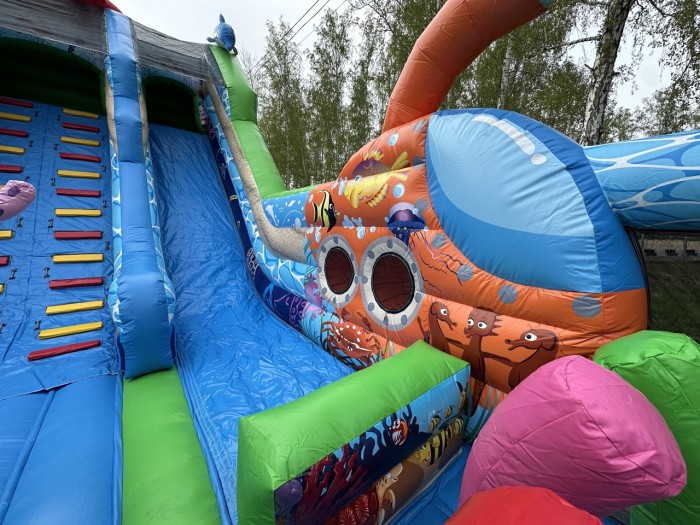 Надувной батут "Океан" 14*7*6,9 м