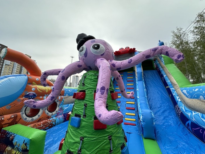 Надувной батут "Океан" 14*7*6,9 м