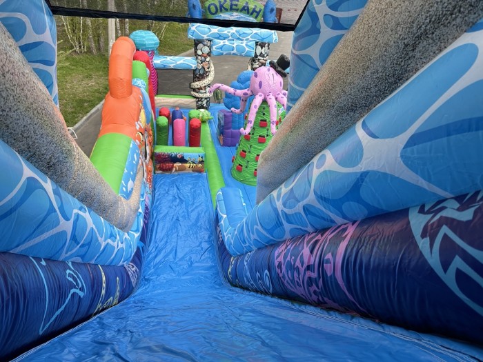 Надувной батут "Океан" 14*7*6,9 м