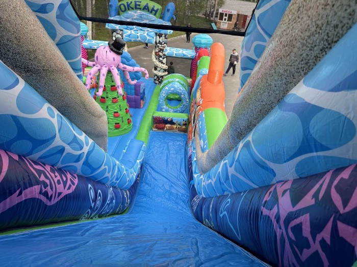 Надувной батут "Океан" 14*7*6,9 м