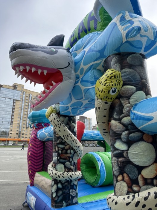 Надувной батут "Океан" 14*7*6,9 м