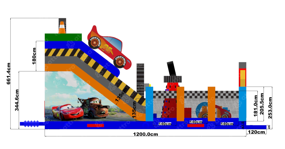 Надувая горка 