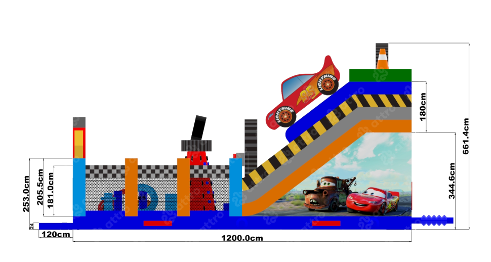 Надувая горка 
