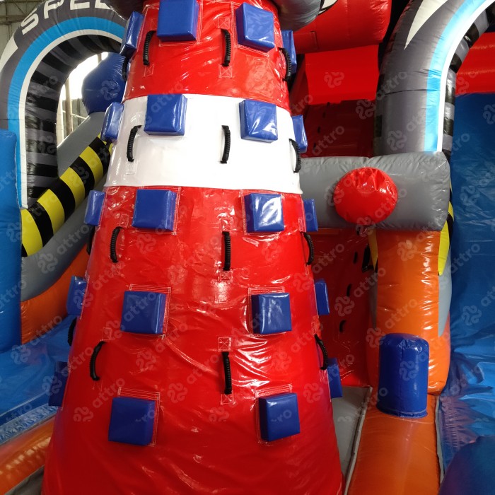 Надувая горка "Супер тачки 3D", 12*6*6,6 м