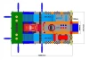 Надувая горка "Супер тачки 3D", 12*6*6,6 м