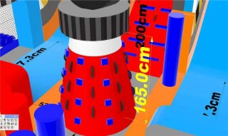 Надувая горка "Супер тачки 3D", 12*6*6,6 м
