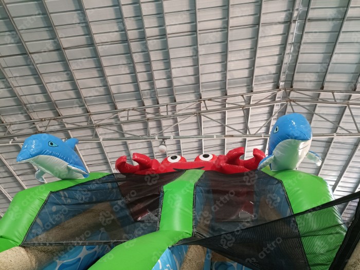 Надувной батут «Океан с иллюминаторами»  16*9,5*7 м