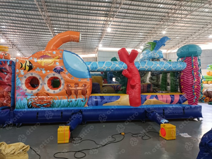 Надувной батут «Океан с иллюминаторами»  16*9,5*7 м