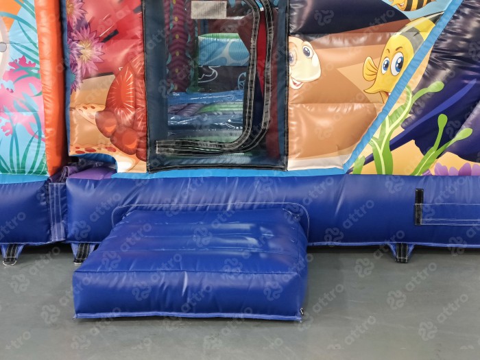 Надувной батут «Океан с иллюминаторами»  16*9,5*7 м