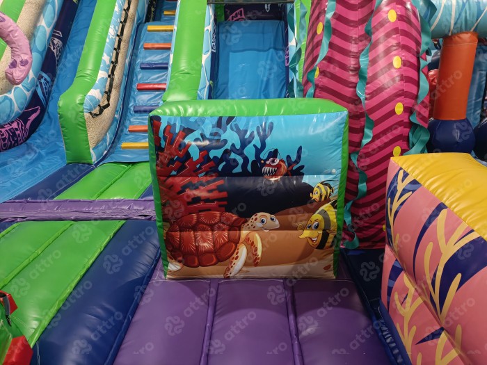 Надувной батут «Океан с иллюминаторами»  16*9,5*7 м