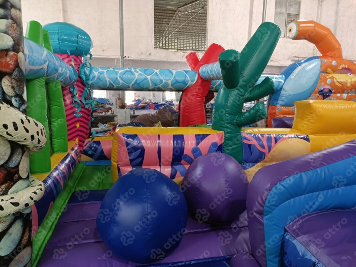 Надувной батут «Океан с иллюминаторами»  16*9,5*7 м