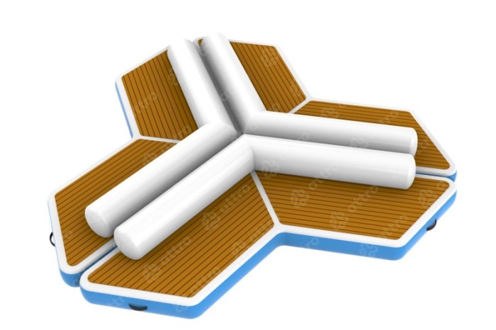 Надувной шезлонг 3,4*3,4*0,5 м