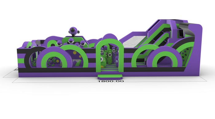 Надувной парк "Монстерс 2" 18*8*5,5 м