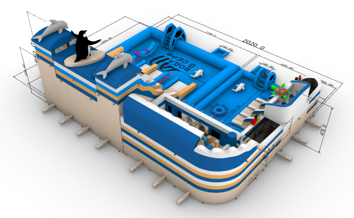 Надувной аквапарк "Пристань Вода&Серф"