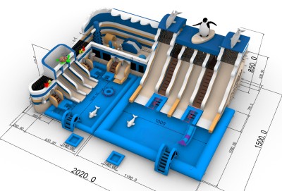 Надувной аквапарк "Пристань На волне"