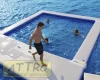 Надувной бассейн для открытой воды 6,5*5*0,2 м