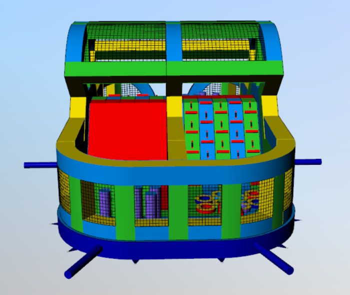 Надувная полоса препятствий "Малая"  13*6,5*4,5 м