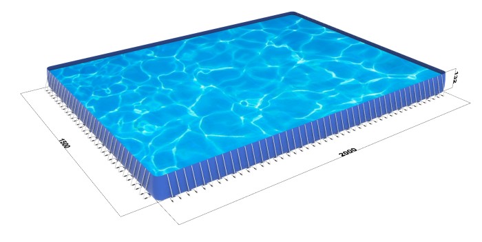 Каркасный бассейн коммерческий (Китай)