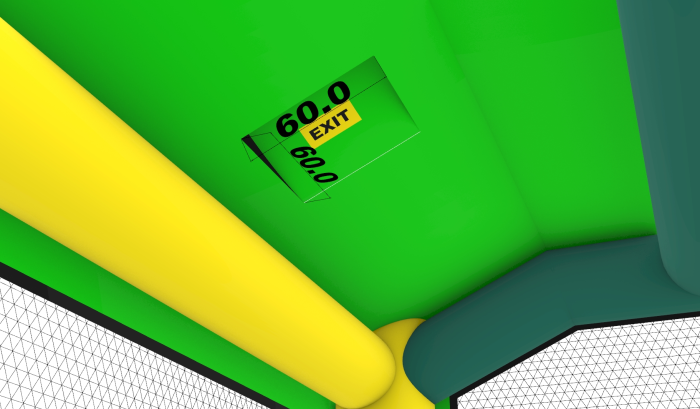 Надувной батут "Рентор джунгли" 5,5*4*4 м