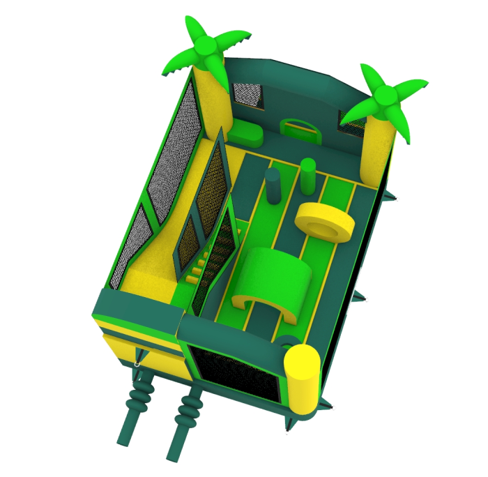 Надувной батут "Рентор джунгли" 5,5*4*4 м