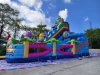 Надувной батут "Миньоны под волной" 12,5*8,5*9,2 м