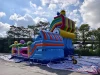 Надувной батут "Миньоны под волной" 12,5*8,5*9,2 м