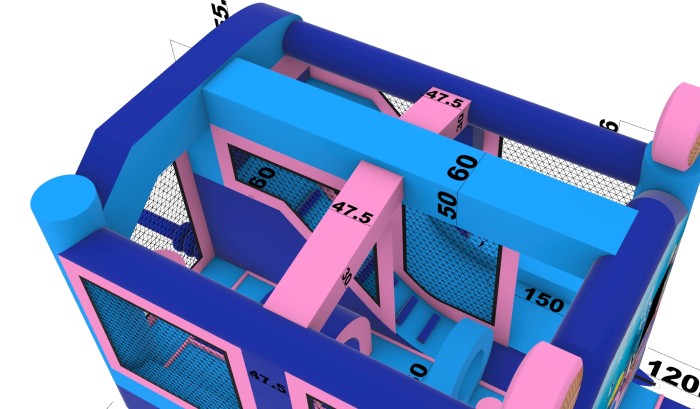 Надувной батут "Рентор аква" 5,5*4*4,5 м