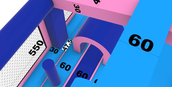 Надувной батут "Рентор аква" 5,5*4*4,5 м