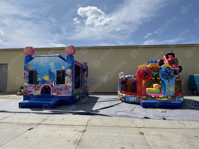 Надувной батут "Рентор аква" 5,5*4*4,5 м