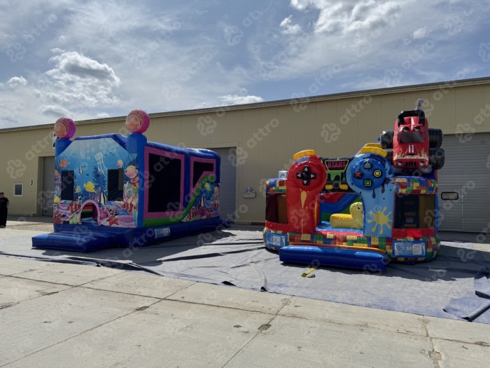 Надувной батут "Рентор аква" 5,5*4*4,5 м