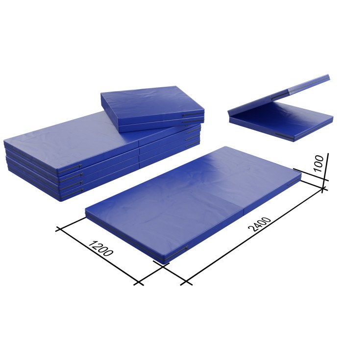 Комплект матов для надувного батута, 240*120*10 см (3шт)