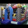 Надувная горка "Тачки 3D" с переходом 6*5*5,3 м