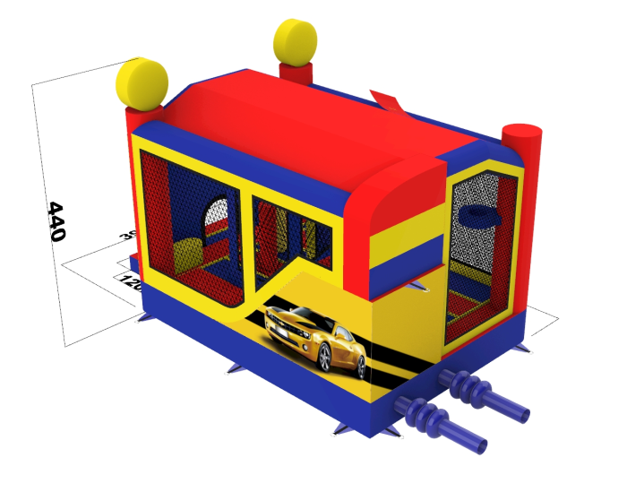 Надувной батут "Рентор авто" 5,5*4*4,4 м